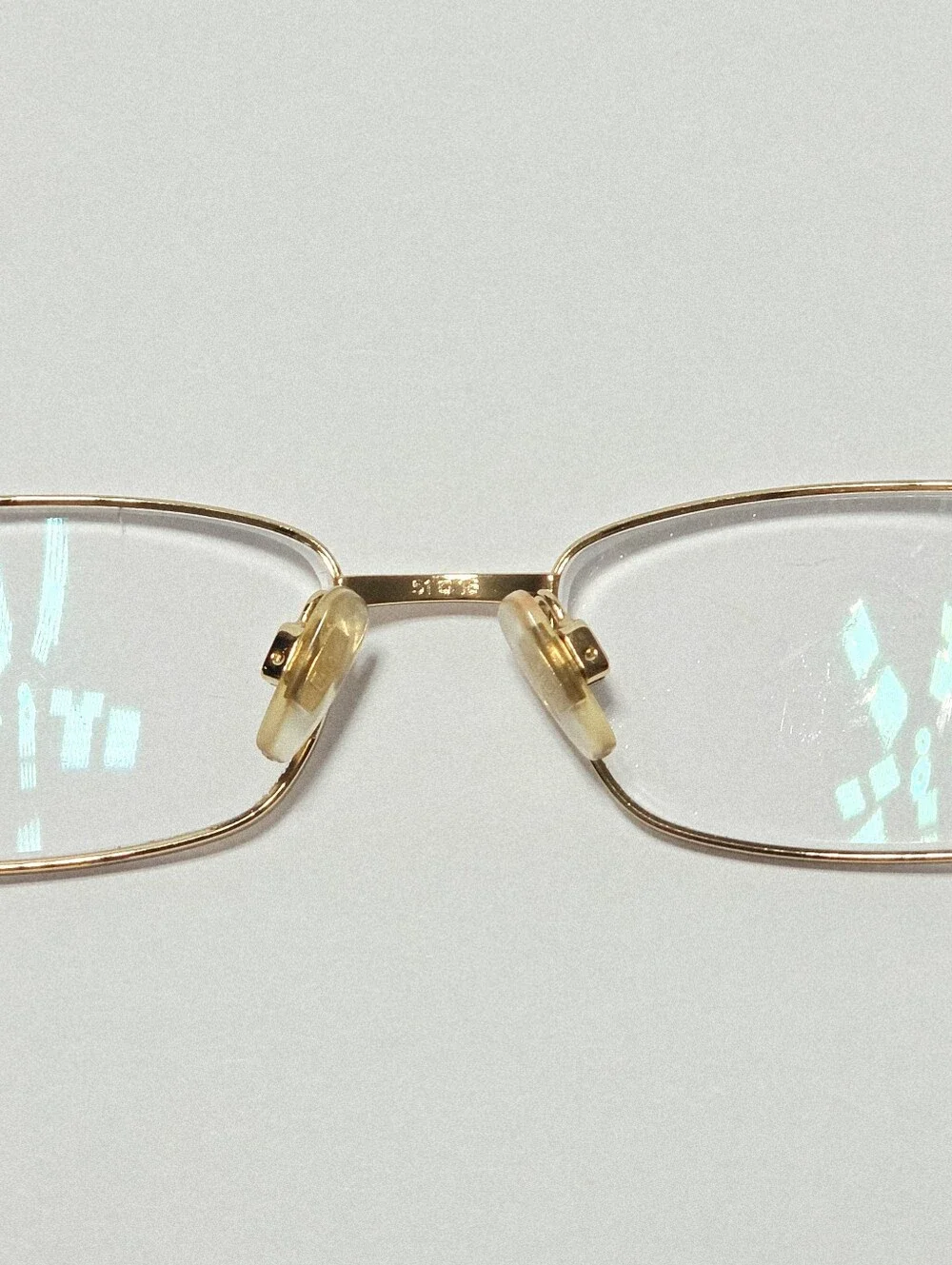 Dolce & Gabbana DG1108-B Gold Eyeglass Frames Missing 1 Stone G Logo